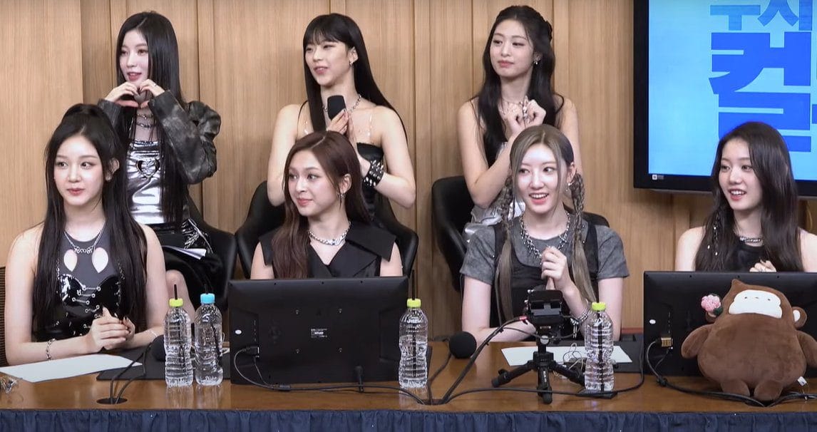 BABYMONSTER members at an SBS Radio appearance in 2024