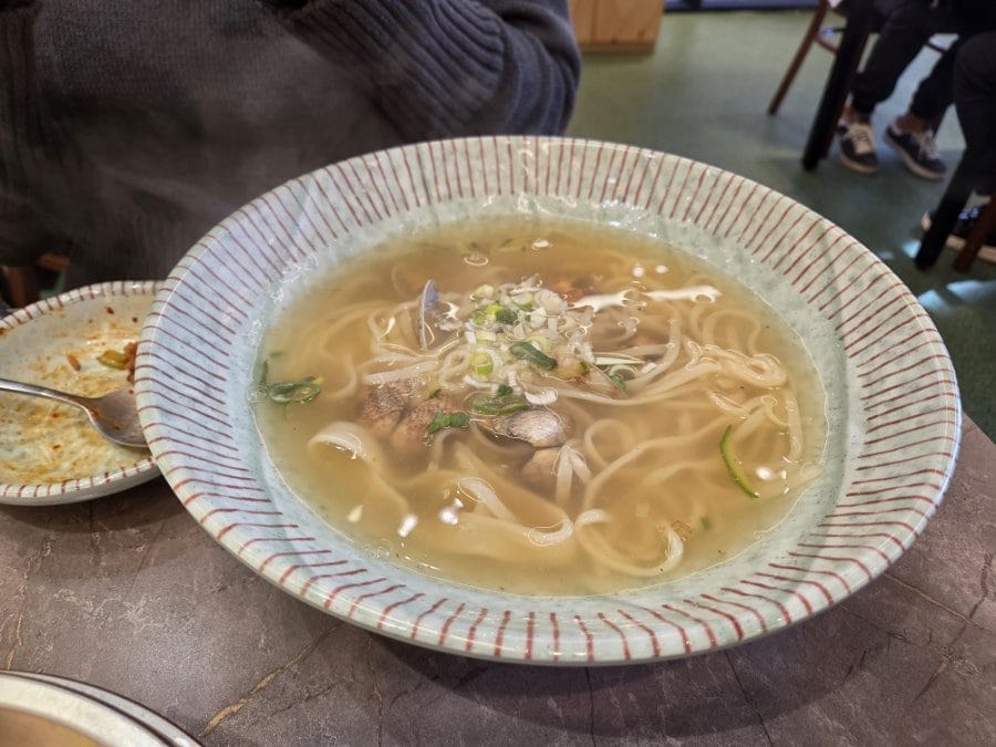 장칼국수와