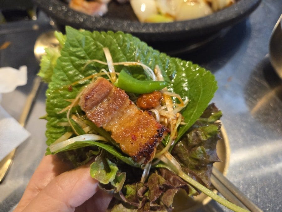 첫쌈은 마늘과