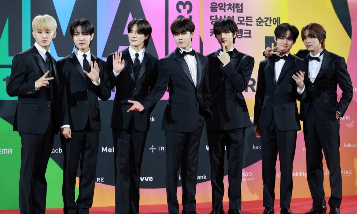 NCT Dream members on stage at the Melon Music Awards 2023