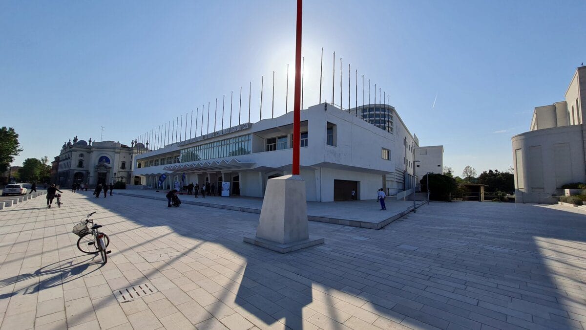 The Palazzo del Cinema building on the Lido di Venezia, home of the Venice Film Festival