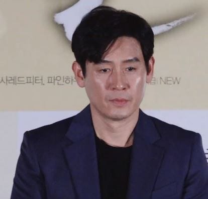 Actor Sul Kyung-gu at a press event in 2019