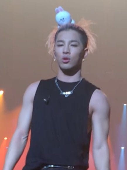 Taeyang of BIGBANG performing on the MADE World Tour